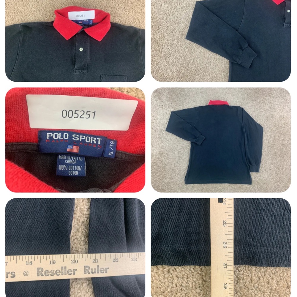 Polo Rugby shirt xl, good condition, measurements listed.